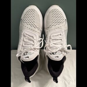 Nike 270 White and Black Running Sneakers men’s 8.5